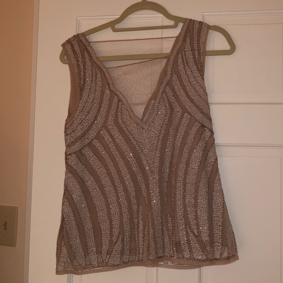 Bedded Evening Tank Blush and White - Picture 1 of 2